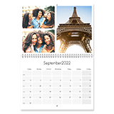 Wall calendar folding A3