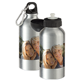 Photo aluminum water bottle
