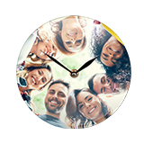Photo glass clock
