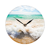 Glass photo clock