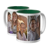 Photo mug with coloured inside