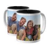 Photo mug with coloured inside